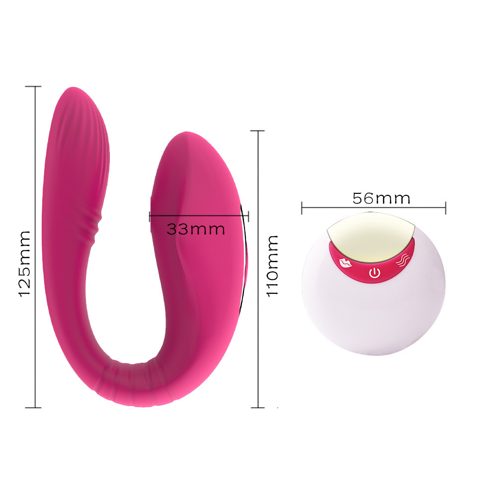 U Shape Magnetic Penis Vibrator with Remote Control
