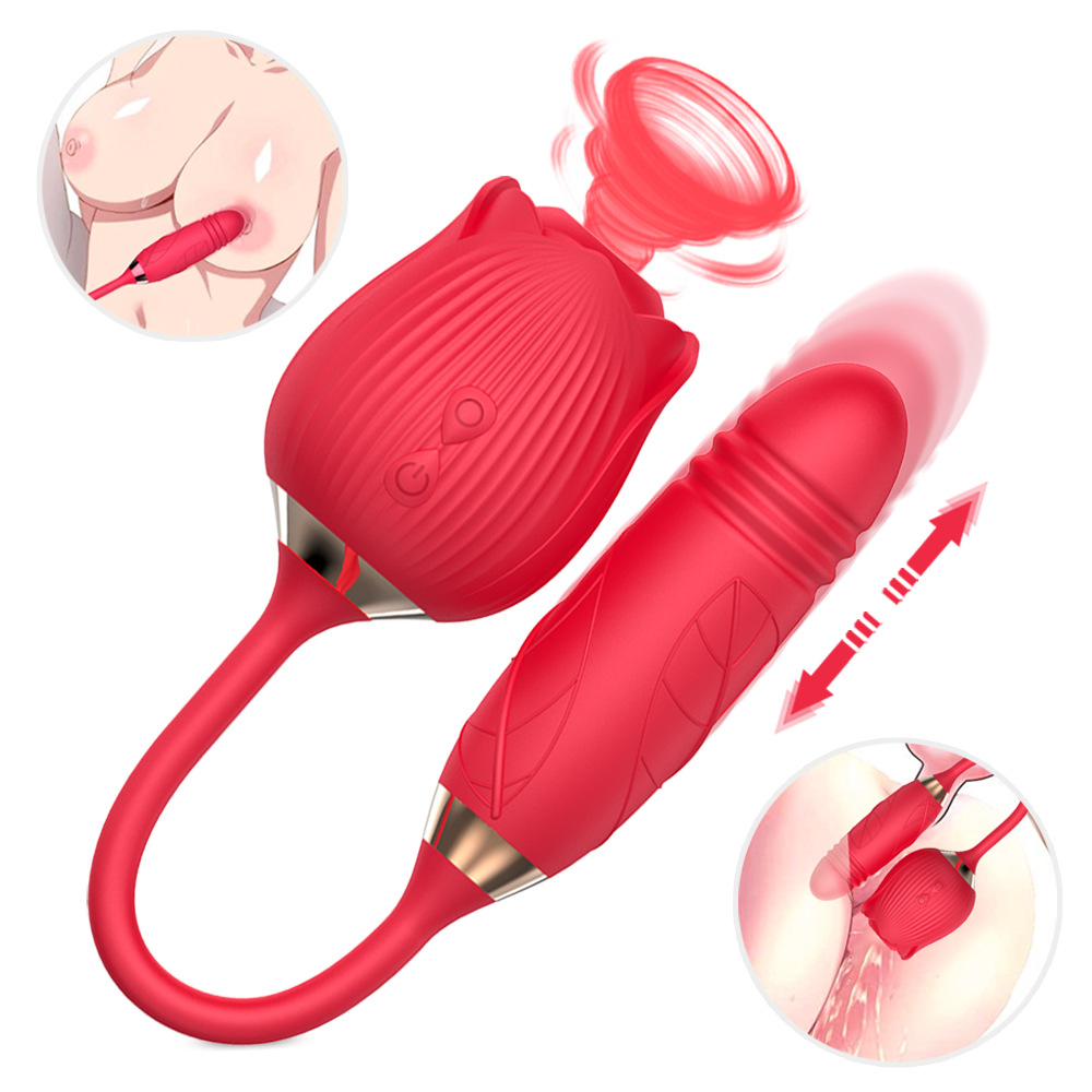 Rose Vibrator Clitoral Sucking Small Dildo