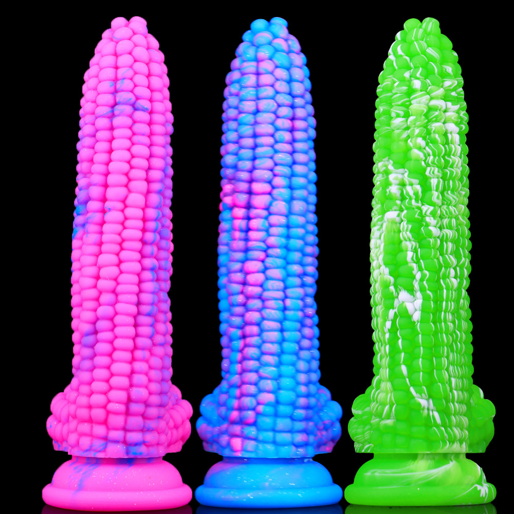Corn silicone anal plug fruit and vegetable simulation big and false penis