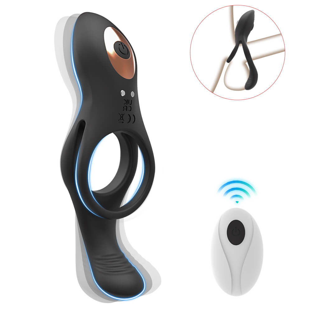 Men’s wireless remote control Yin Emperor stimulates the climax vibration ring